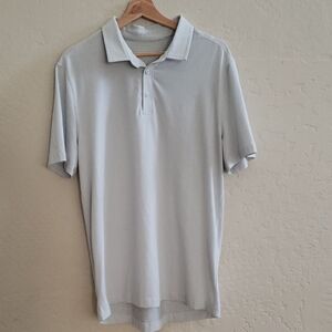 lululemon athletica Men's Soft Gray Polo Shirt